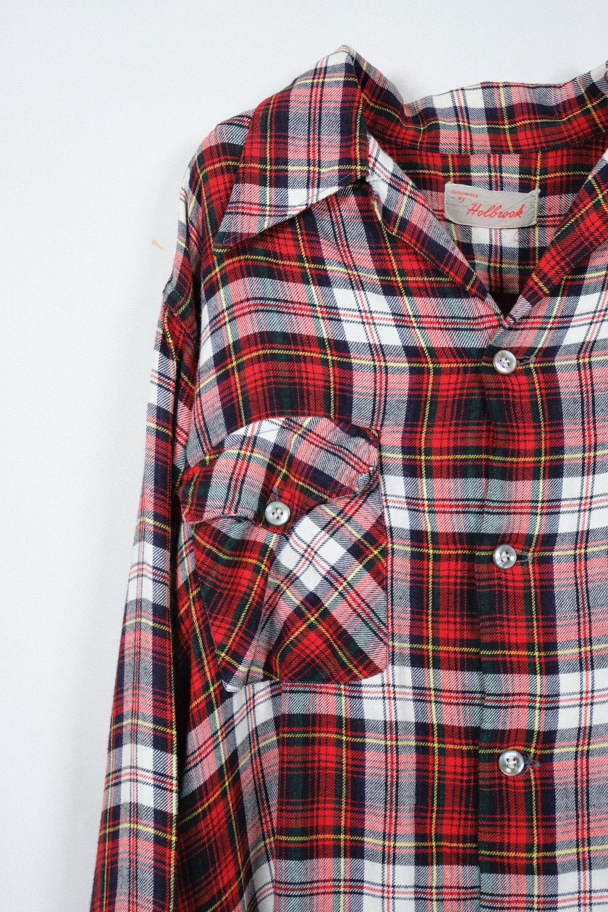 Holbrook Rayon Check Shirt 70s