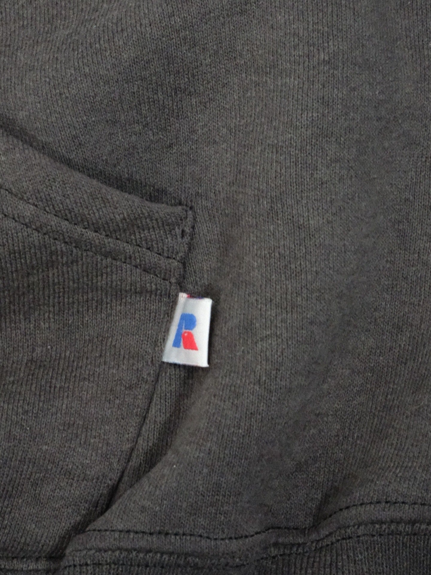 RUSSELL Two-tone Style Faded Hoodie Made in Mexico