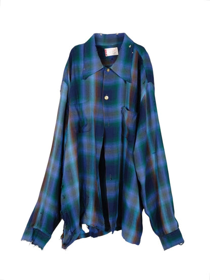 Mac Phergus Ombre Rayon Shirt “Boro” 70s 17/2