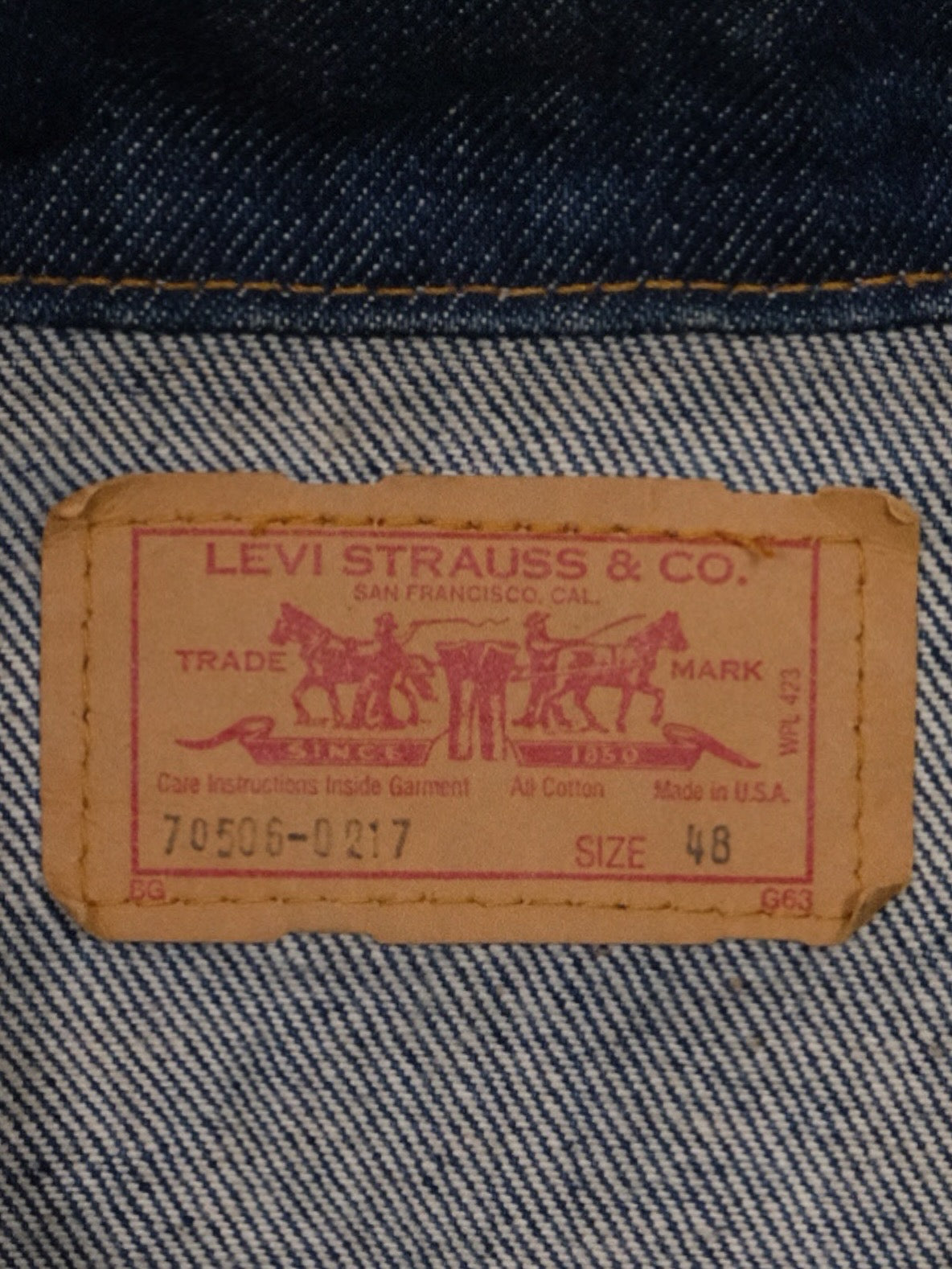 Levi's 70506 Size48