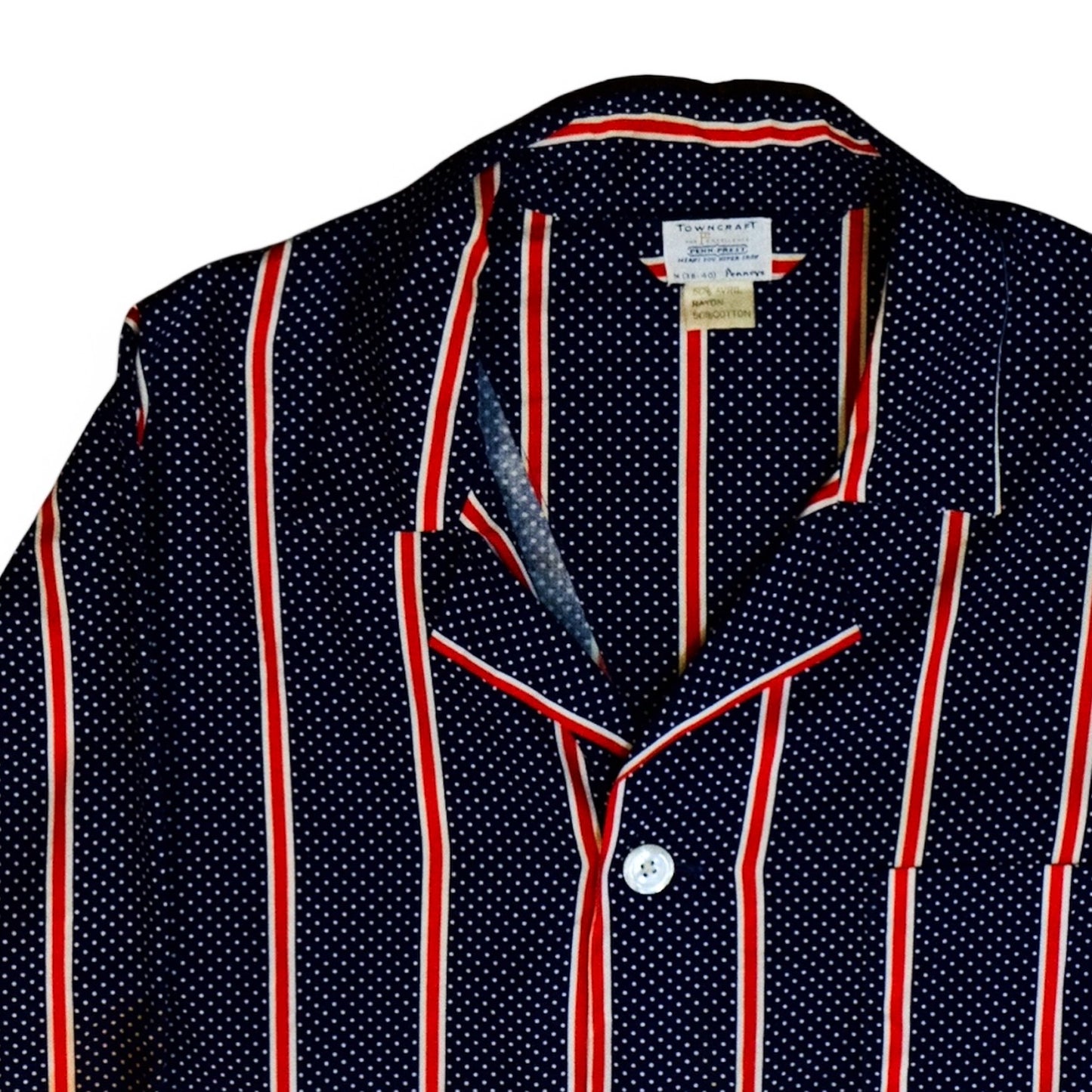 TOWNCRAFT PENN-PREST Pajama Shirt 60s