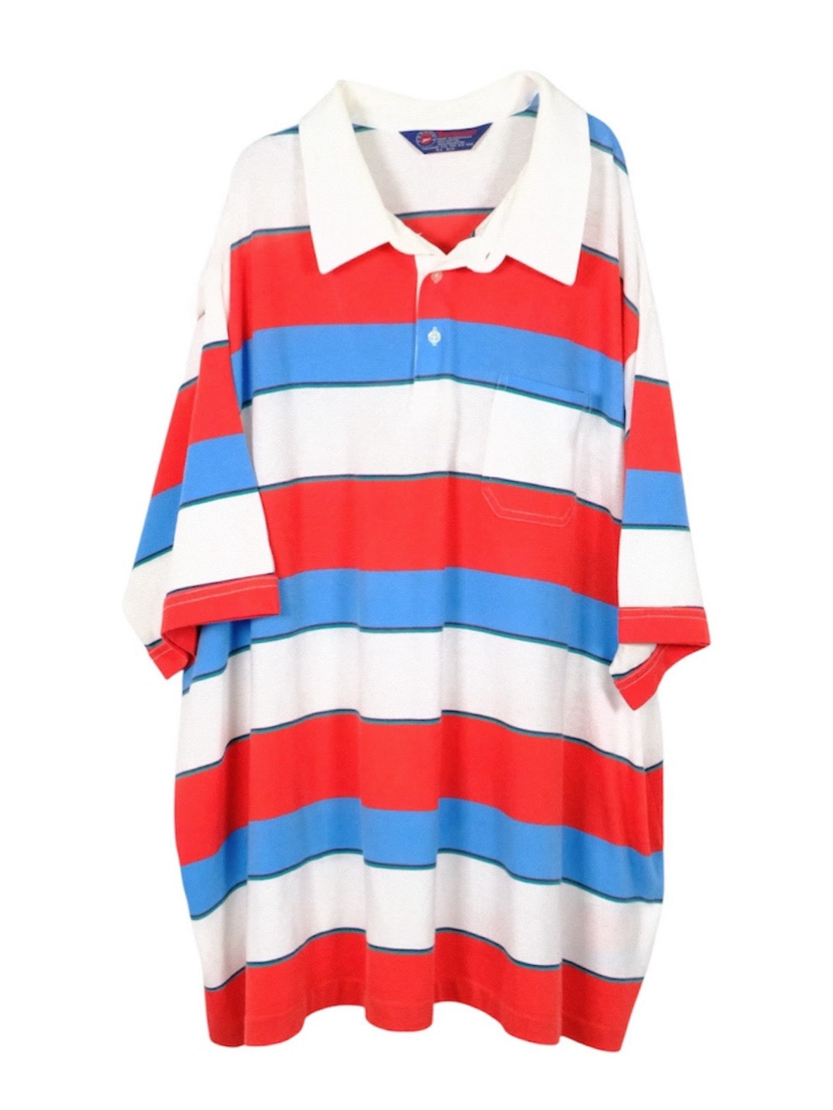ARROW Stripe Pattern Polo shirt 80s