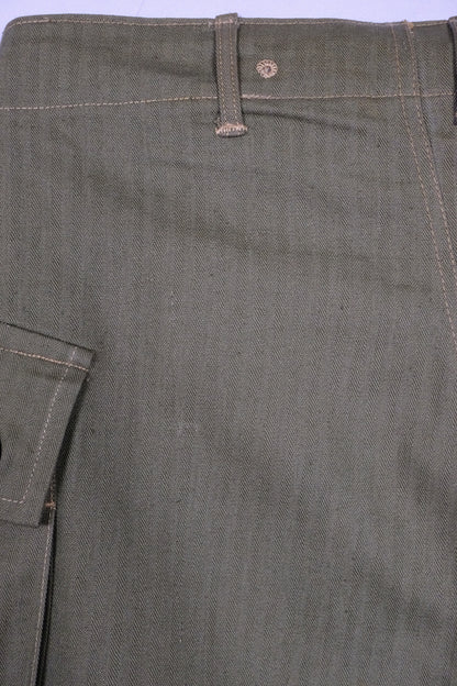 USMC P-44 HBT Trousers with the back pocket removed 40s