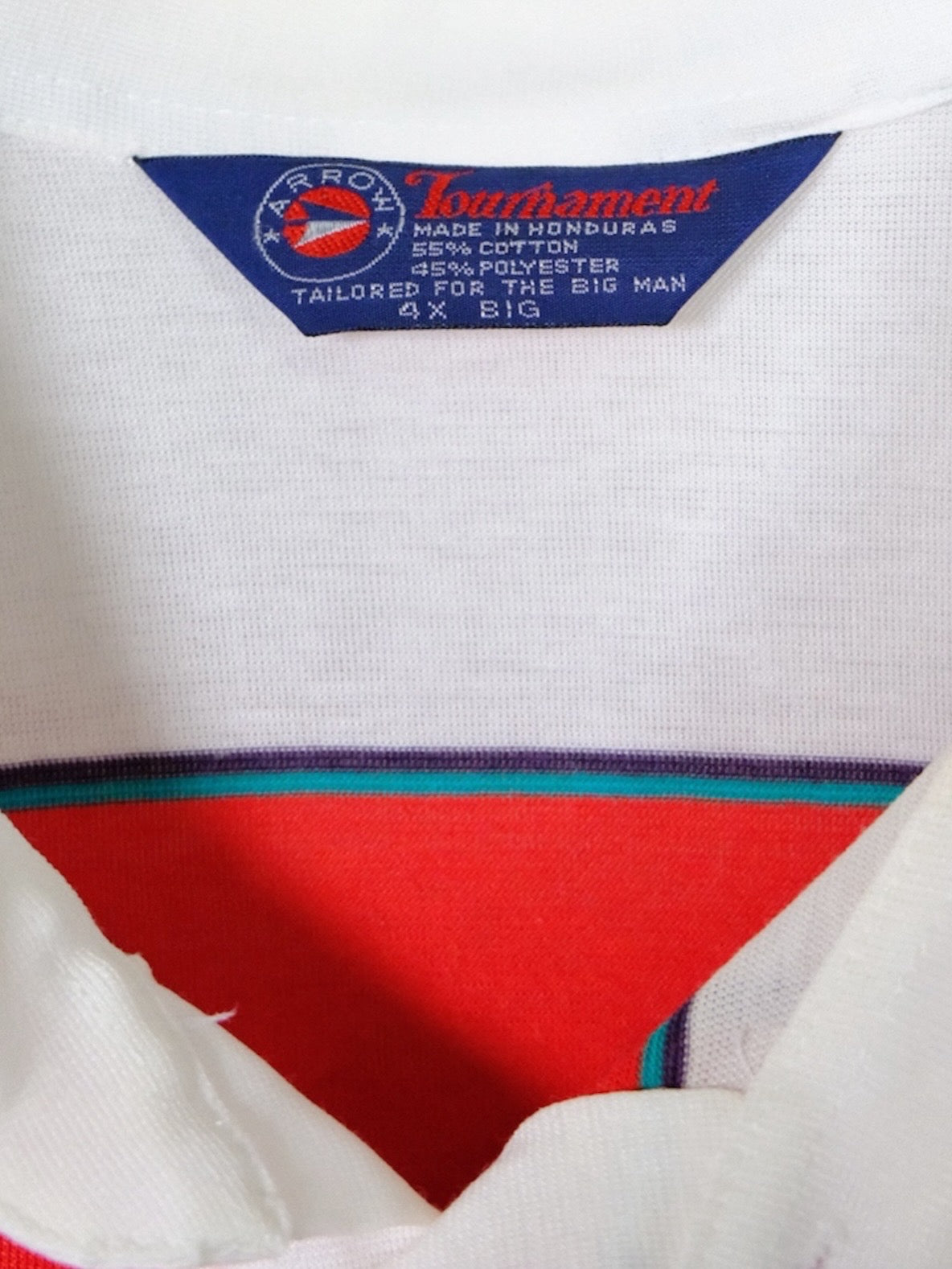ARROW Stripe Pattern Polo shirt 80s