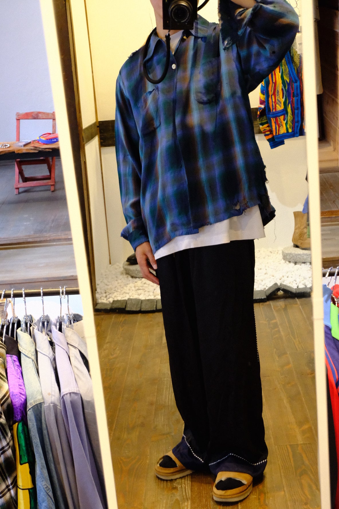 Mac Phergus Ombre Rayon Shirt “Boro” 70s 17/2