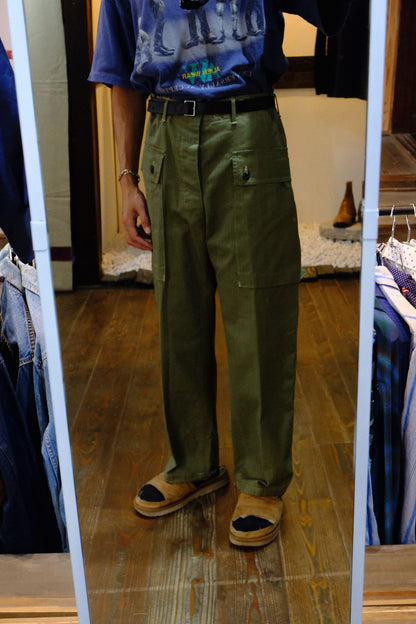 USMC P-44 HBT Trousers with the back pocket removed 40s