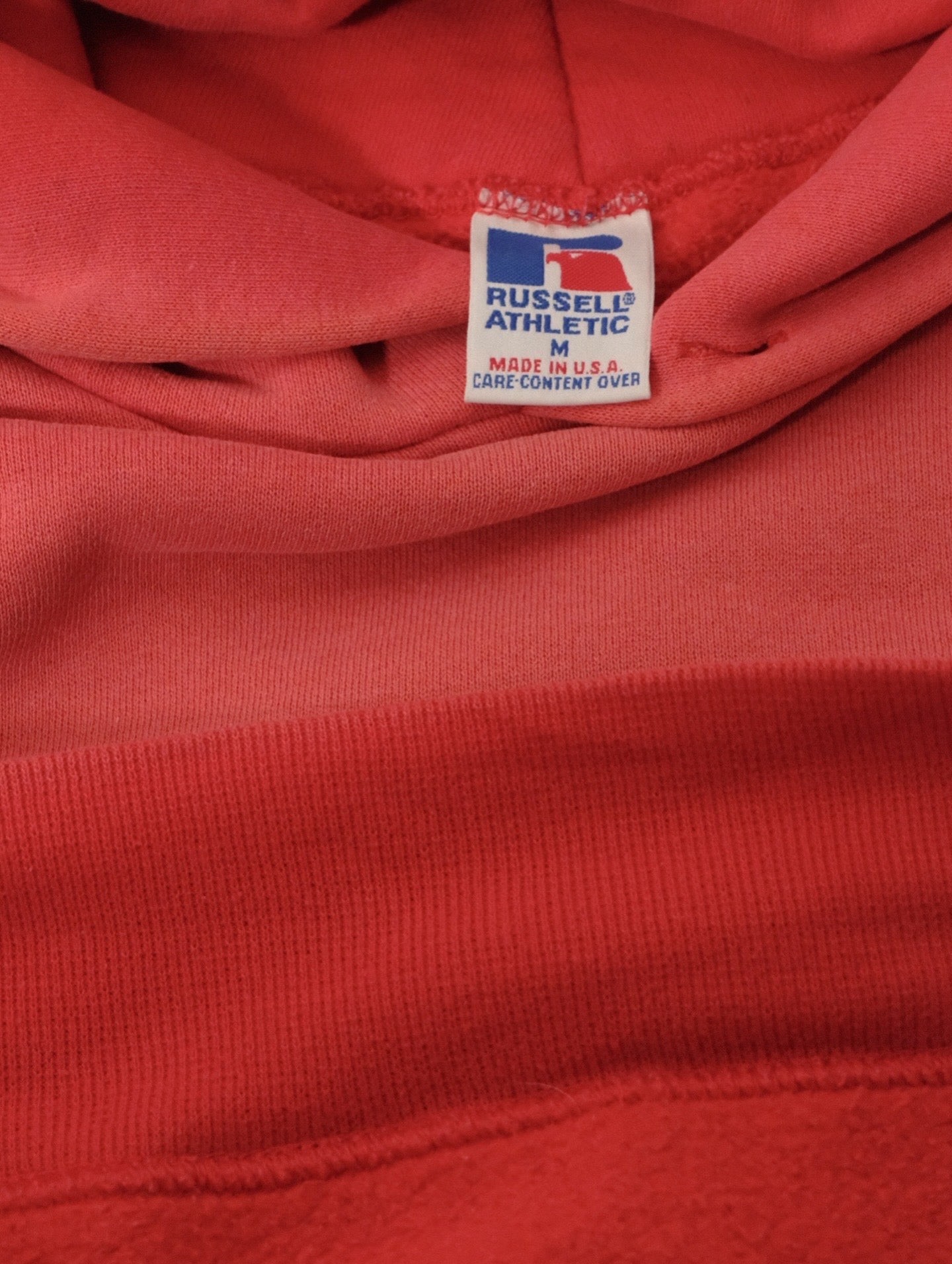 RUSSELL Flamingo Faded Hoodie Made in U.S.A.