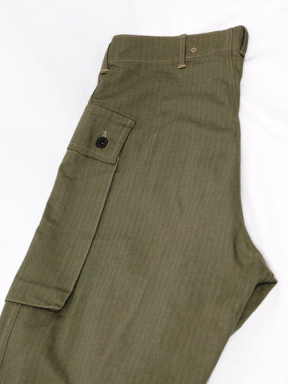 USMC P-44 HBT Trousers with the back pocket removed 40s
