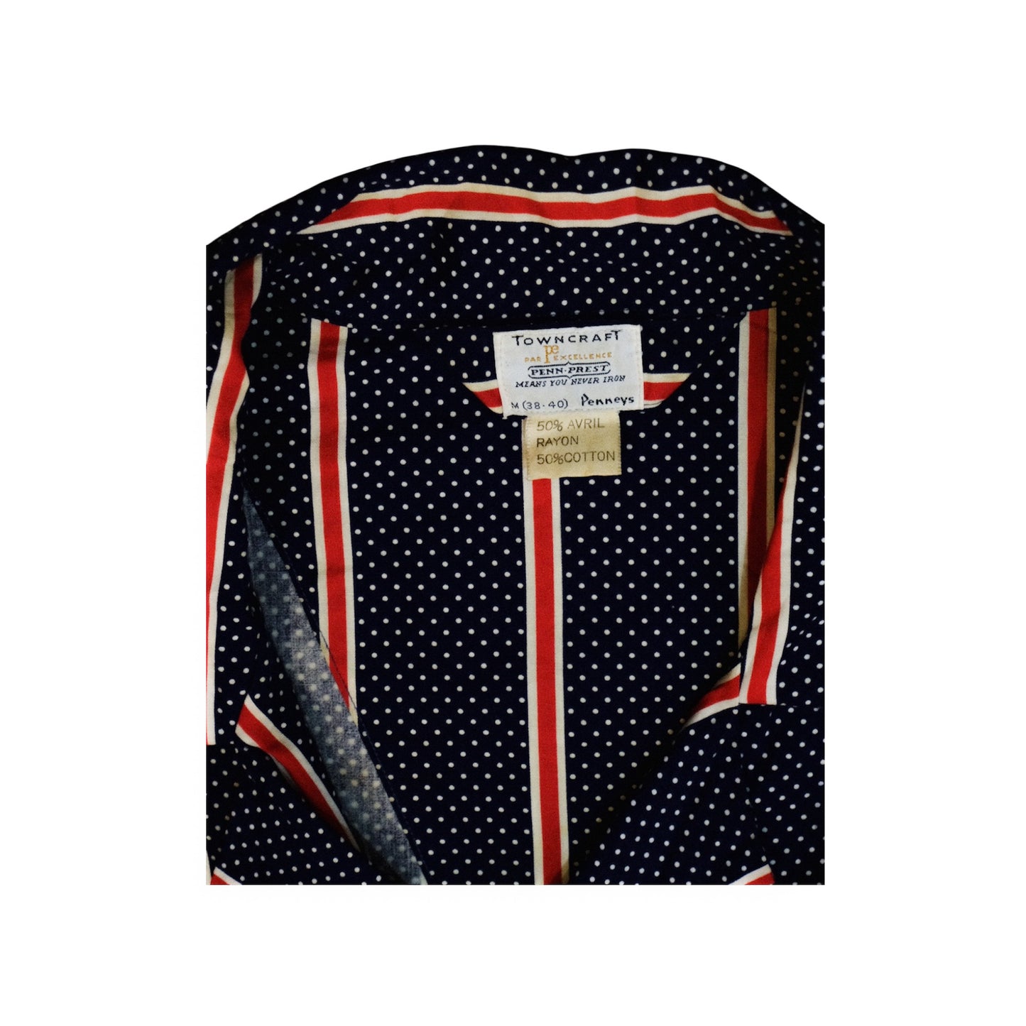 TOWNCRAFT PENN-PREST Pajama Shirt 60s